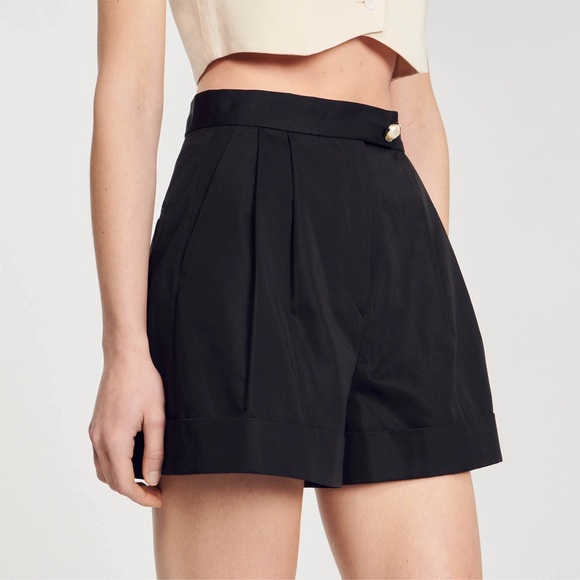 Sandro Yann Pleated Shorts - Picture 1 of 6